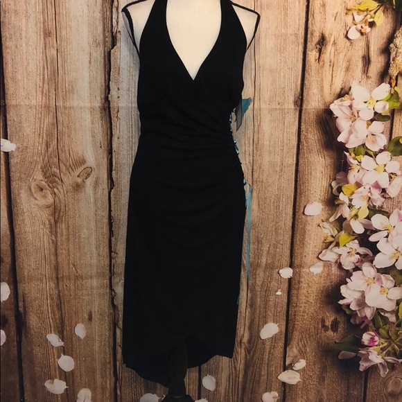 Slip on Halter Dress with Turquoise NWT - Picture 4 of 5